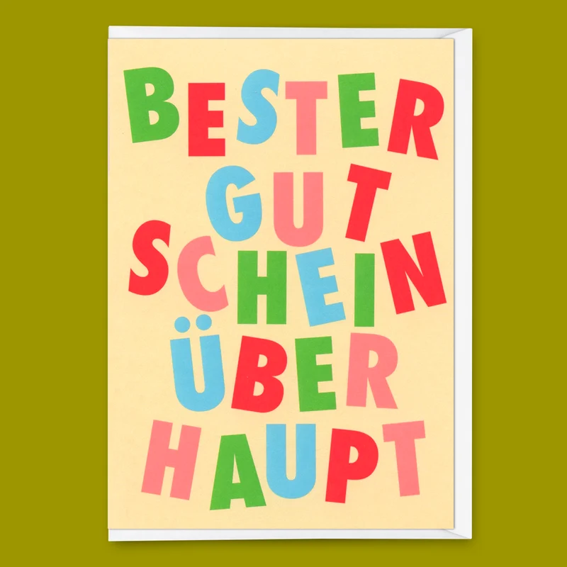 Grußkarte "Bester Gutschein überhaupt" | Lustige Gutschein-Karte