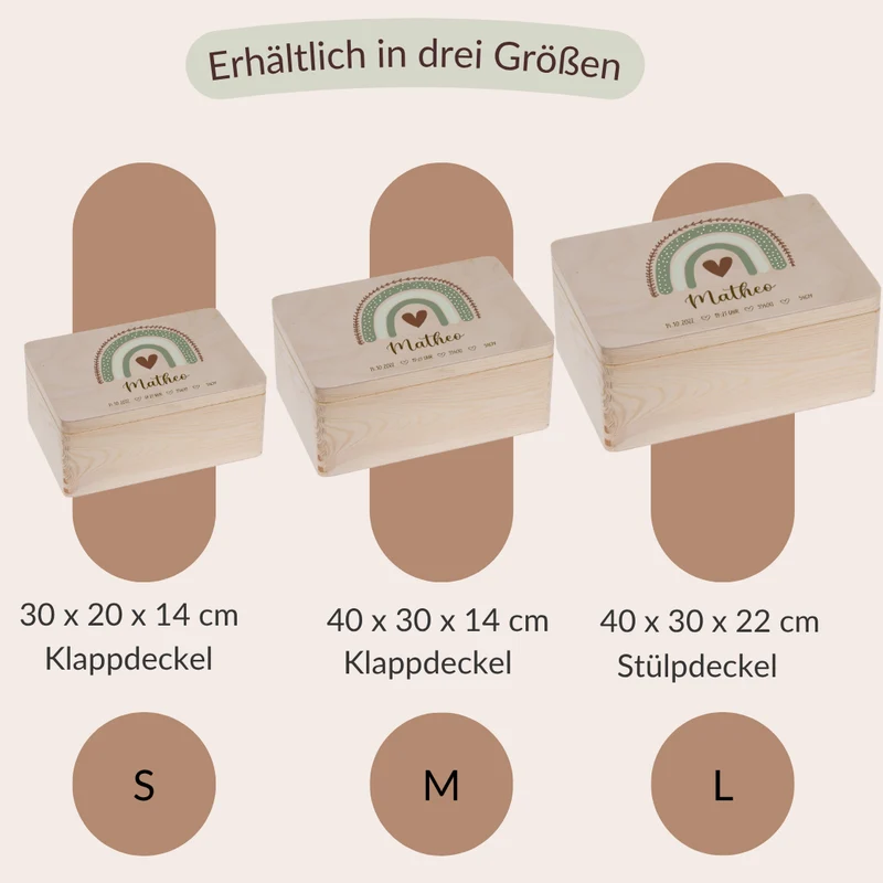 Erinnerungskiste mit Grünem Regenbogen