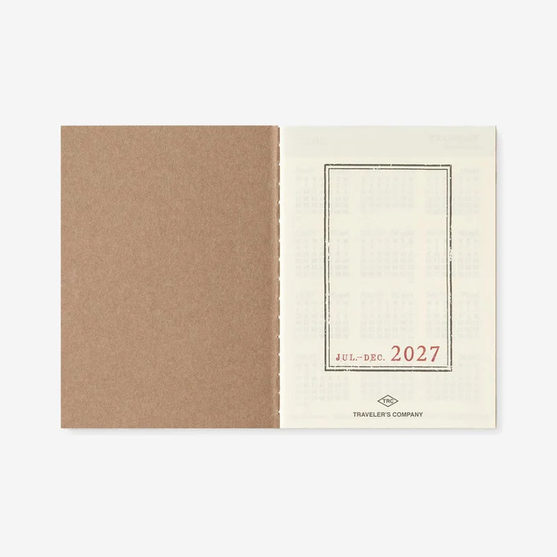 2027 Weekly Diary Passport Size TRAVELER'S notebook