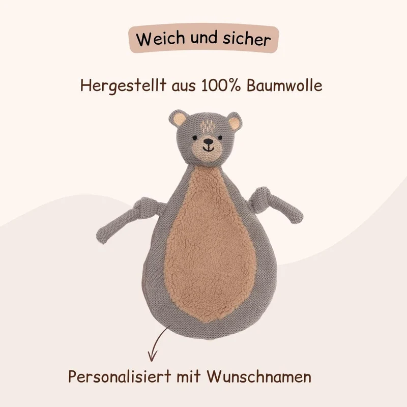 Schnuffeltuch - Bär, Giraffe und Fuchs