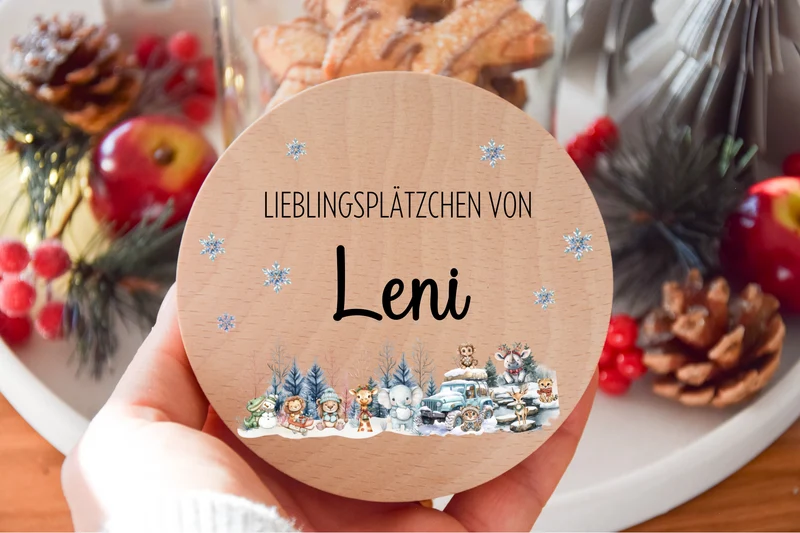 Vorratglas Weihnachten - Woodlandtieren Safari