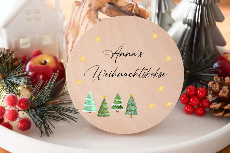 Vorratglas Weihnachten - Tannenbaum, Sternen