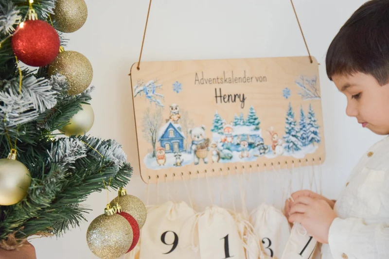 Adventskalender Kinder - Woodlandtieren