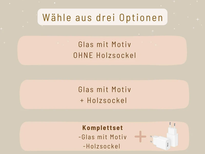 Nachtlicht - mit Blumen