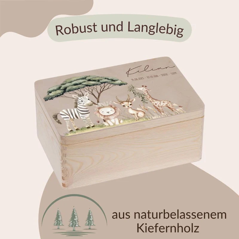 Erinnerungskiste - Safari Tiere