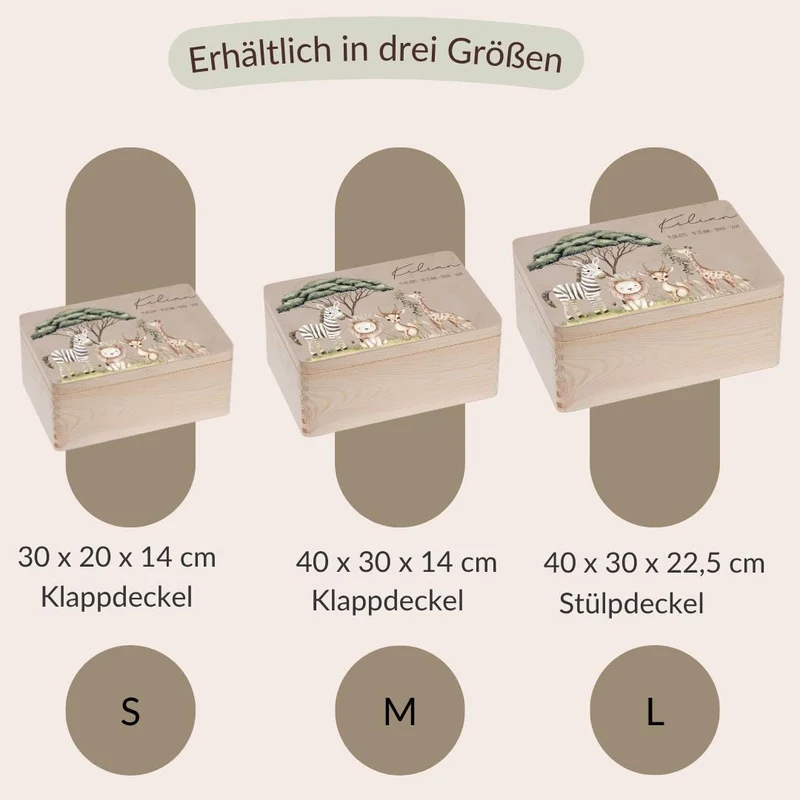 Erinnerungskiste - Safari Tiere