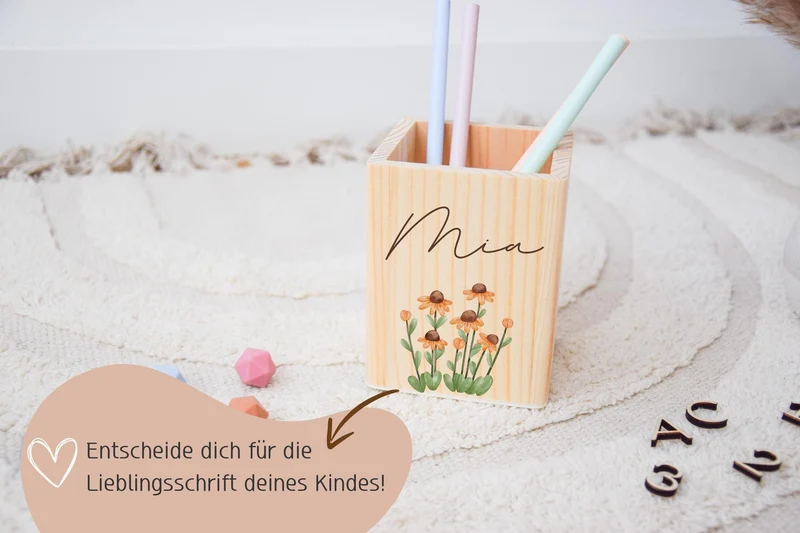 Stiftehalter - Blumen