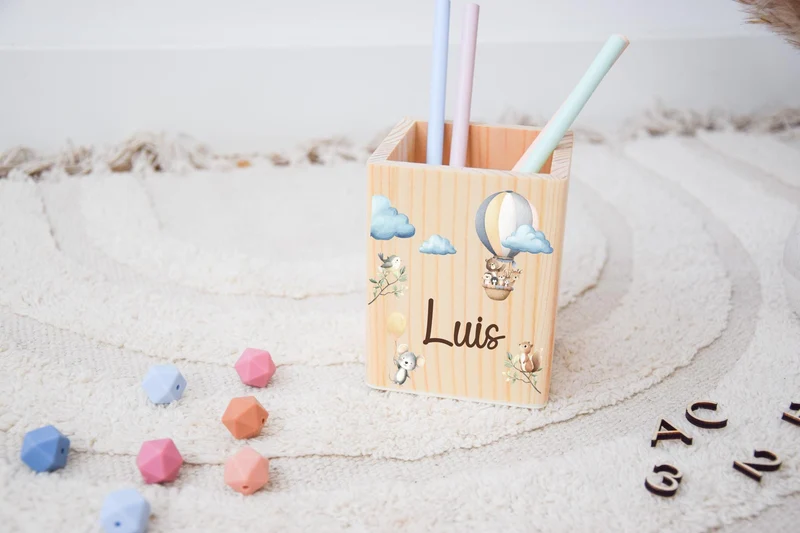 Stiftehalter, Stiftebox, Stiftehalter Kinder, Schulanfang Geschenk, Einschulung, Stiftehalter Holz, Schulkind 2025, Einschulungsgeschenke,