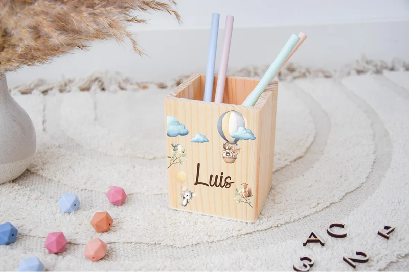 Stiftehalter, Stiftebox, Stiftehalter Kinder, Schulanfang Geschenk, Einschulung, Stiftehalter Holz, Schulkind 2025, Einschulungsgeschenke,