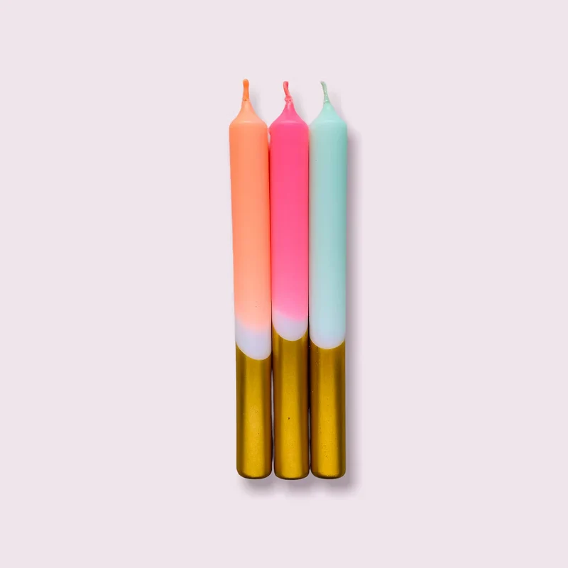 Stabkerzen “X-Mas Fireworks” (3 Stk.) | Bunt & festlich | pinkstories