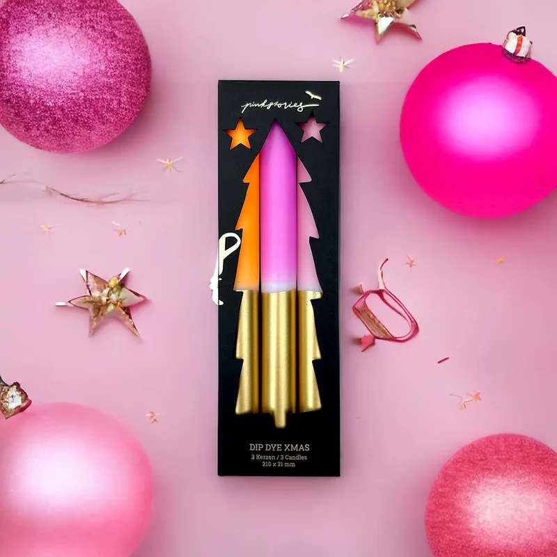 Stabkerzen “Flickering Fireplace” (3 Stk.) | Warm & cozy | pinkstories