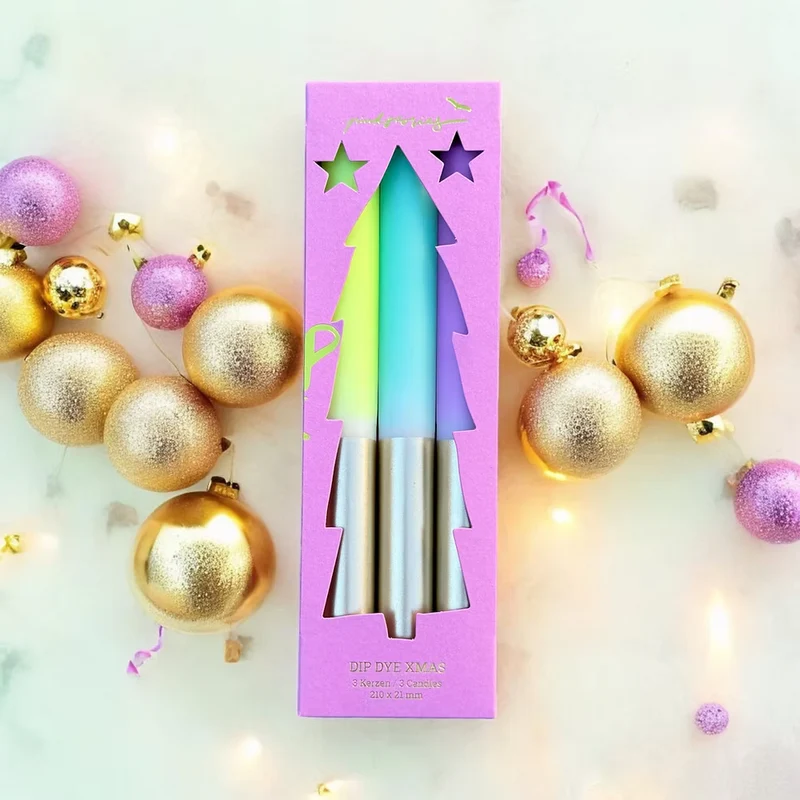 Stabkerzen “X-Mas Stargazing” (3 Stk.) | Winterlicher Look | pinkstories