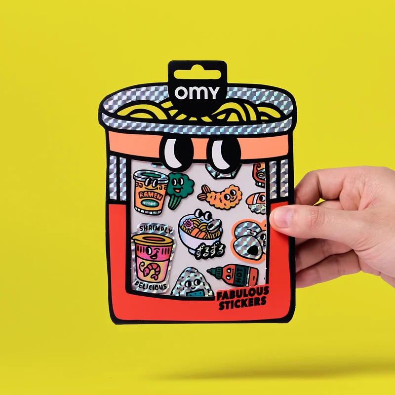 Sticker „Big Noodle“ | extra groß & illustrativ | OMY