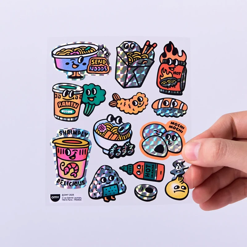 Sticker „Big Noodle“ | extra groß & illustrativ | OMY