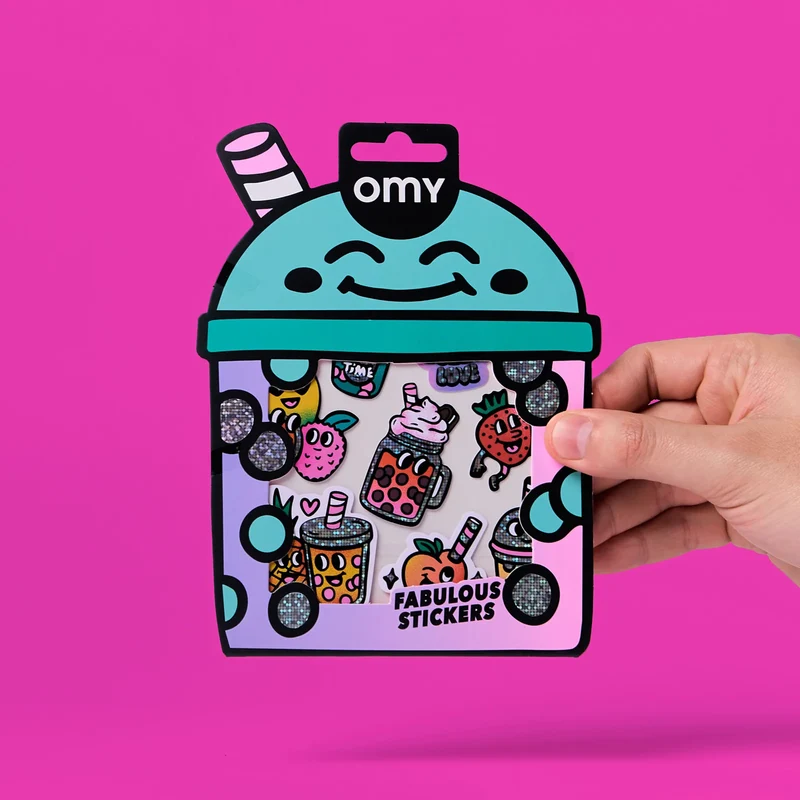 Sticker „Big Bubble Tea“ | extra groß & verspielt | OMY