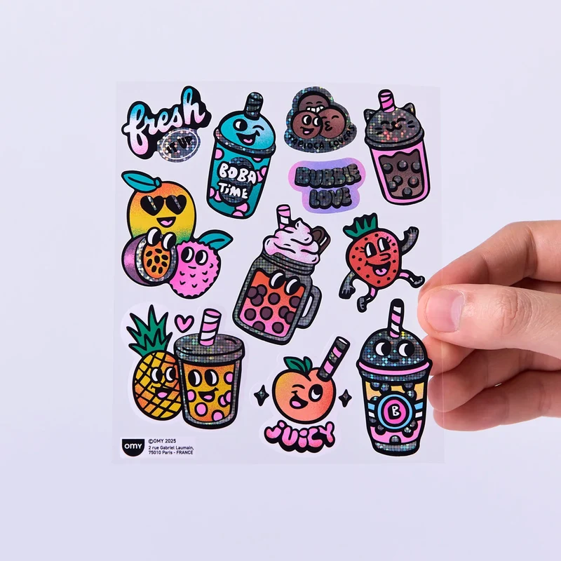 Sticker „Big Bubble Tea“ | extra groß & verspielt | OMY