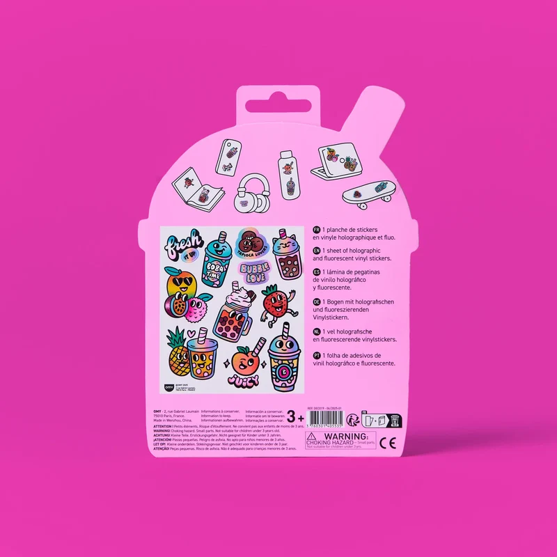 Sticker „Big Bubble Tea“ | extra groß & verspielt | OMY