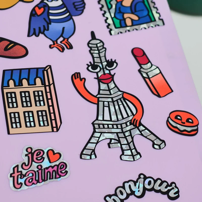 Sticker „Big Paris“ | extra groß & farbenfroh | OMY