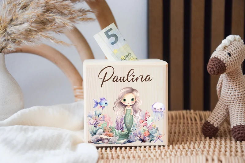 Spardose Kinder - Meerjungfrau