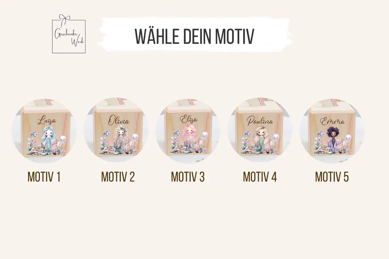 Spardose Kinder - Meerjungfrau