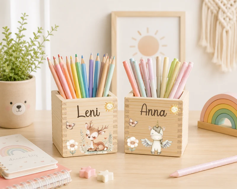 Stiftehalter Kinder mit versch. Tiermotiven