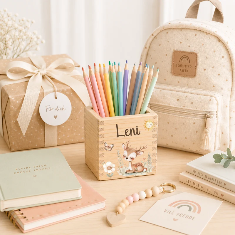 Stiftehalter Kinder mit versch. Tiermotiven