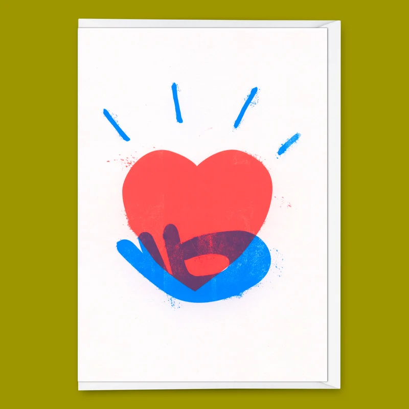 Grußkarte "Heart" | Schöne Klappkarte für Verliebte
