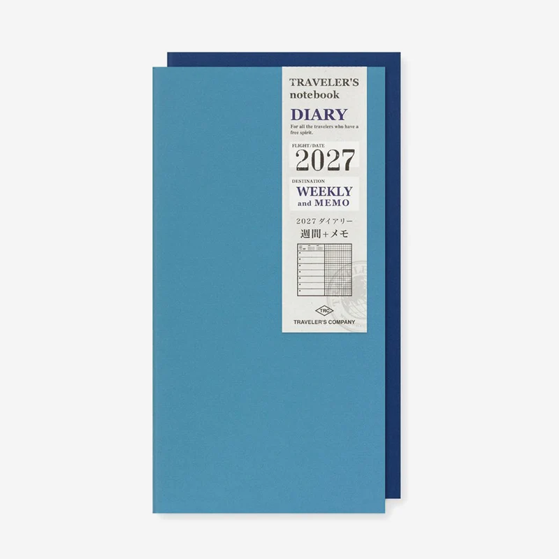 2027 Weekly + Memo Diary TRAVELER'S notebook