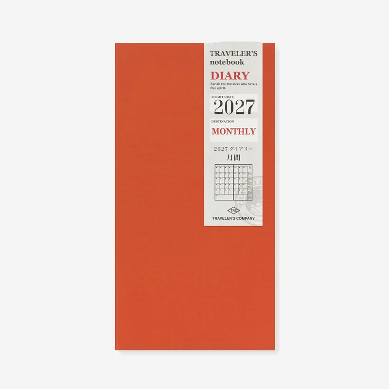 2027 Monthly Diary TRAVELER'S notebook