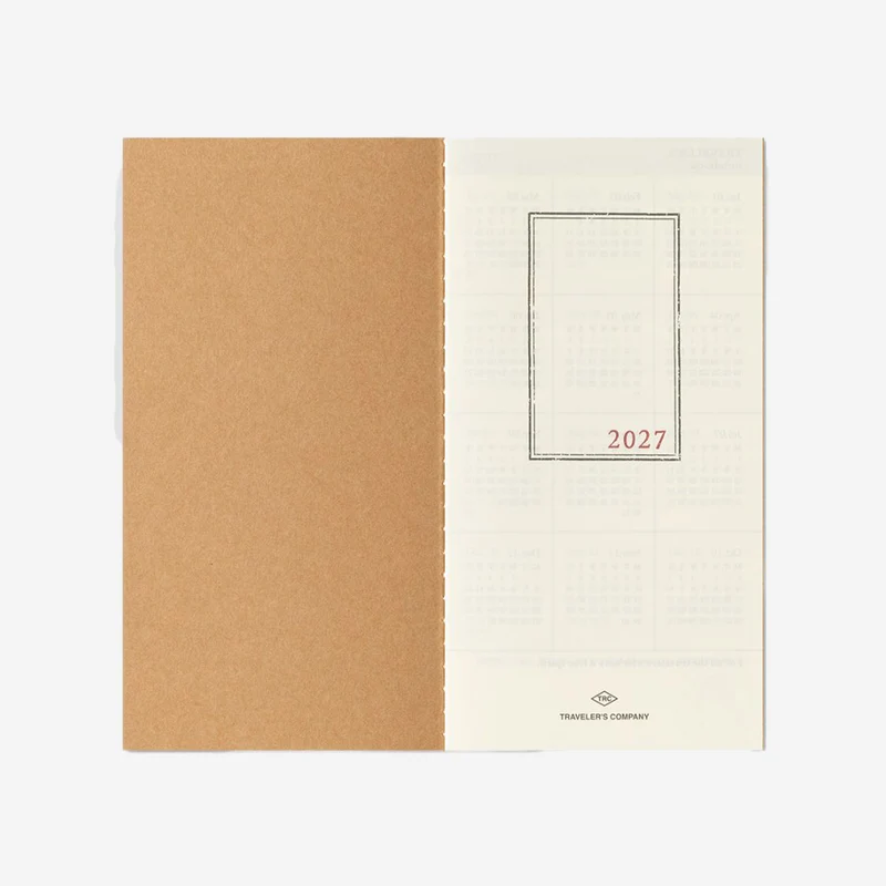 2027 Monthly Diary TRAVELER'S notebook