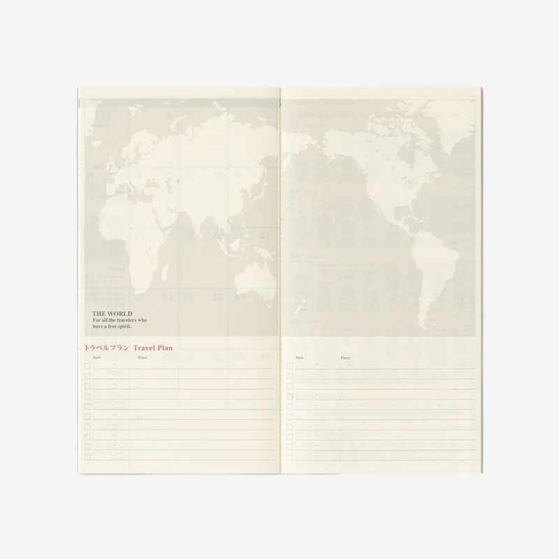2027 Monthly Diary TRAVELER'S notebook