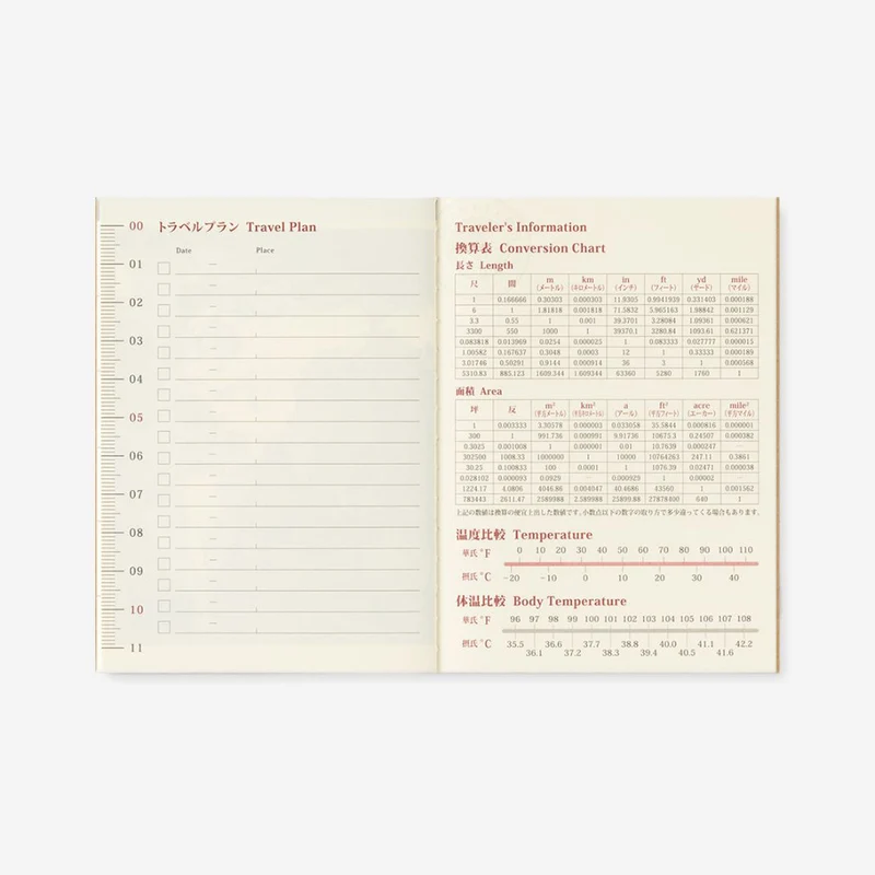 2027 Monthly Diary Passport Size TRAVELER'S notebook