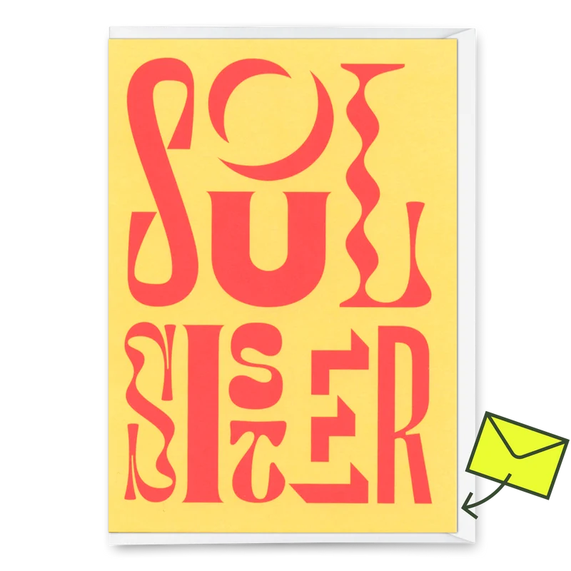 Grußkarte "Soul Sisters forever" | Besondere Klappkarte für Freunde