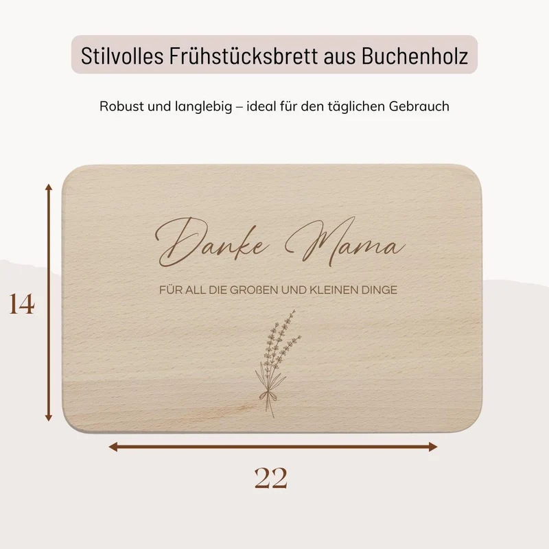 Frühstücksbrett - Danke Mama