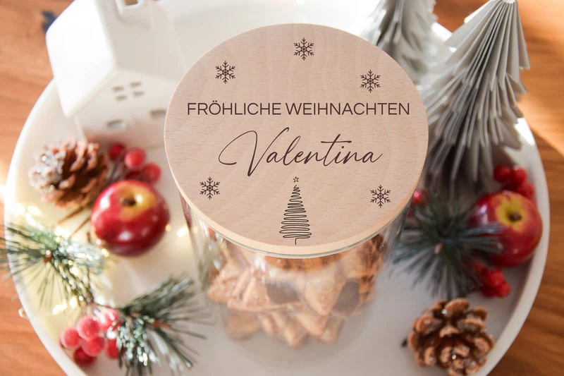 Vorratsglas Weihnachten - Fröhliche Weihnachten