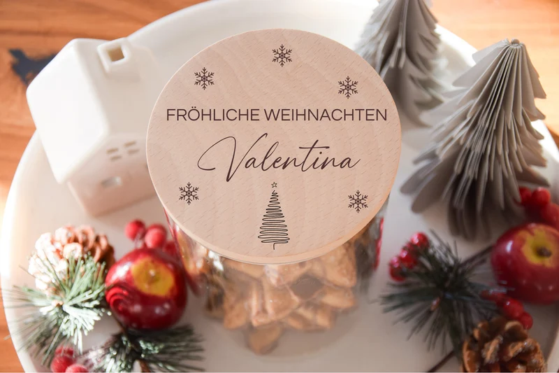 Vorratsglas Weihnachten - Fröhliche Weihnachten