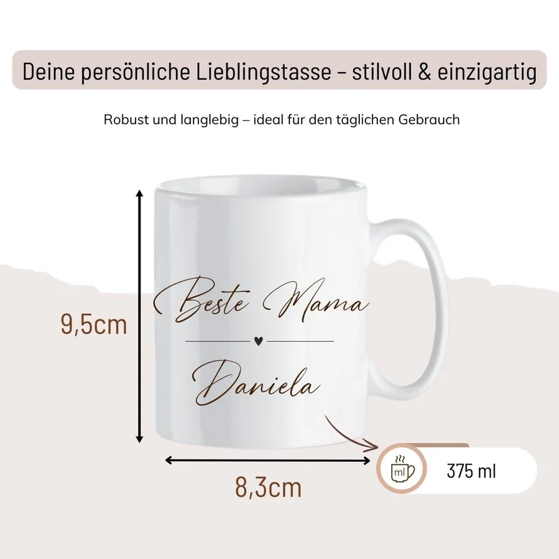 Personalisierte Tasse - Beste Mama