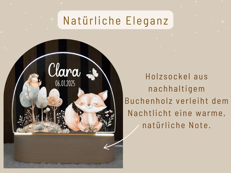 Nachtlicht Kinder - versch. Tieren
