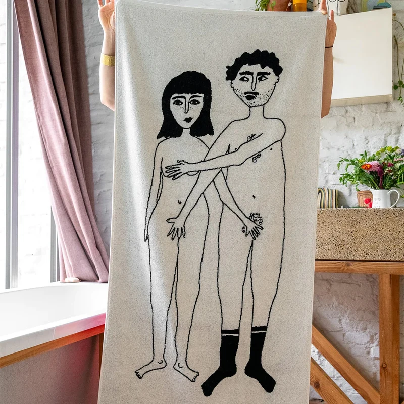 Naked Couple Set | Illustrationen für Küche, Bad & Alltag