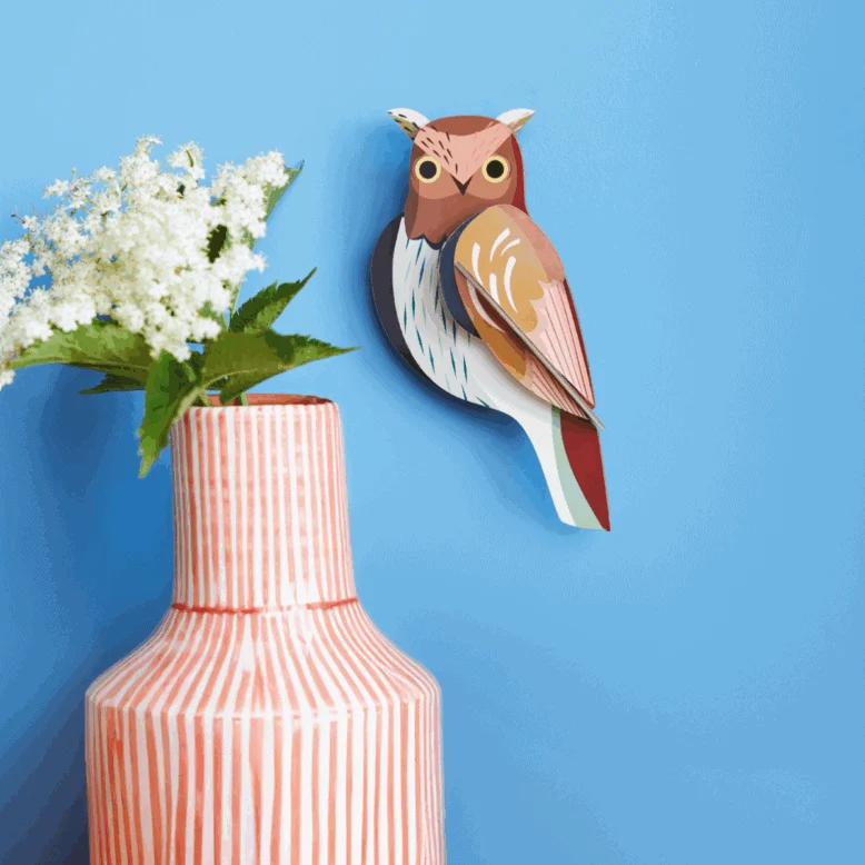 Wanddeko studio ROOF “Tawny Owl” | Eulendeko aus Karton