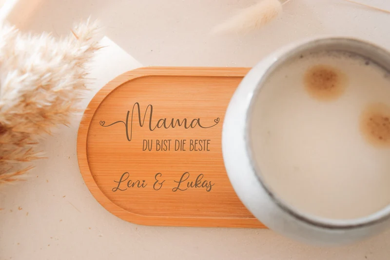 Personalisiertes Tablett - Geschenk Mama