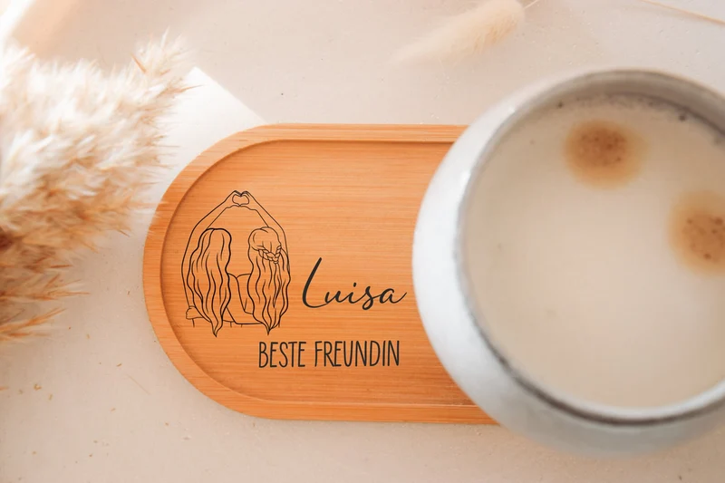 Personalisiertes Tablett - Geschenk Freundin