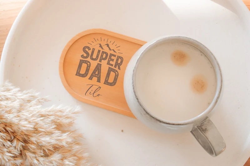 Personalisiertes Tablett - Geschenk Papa