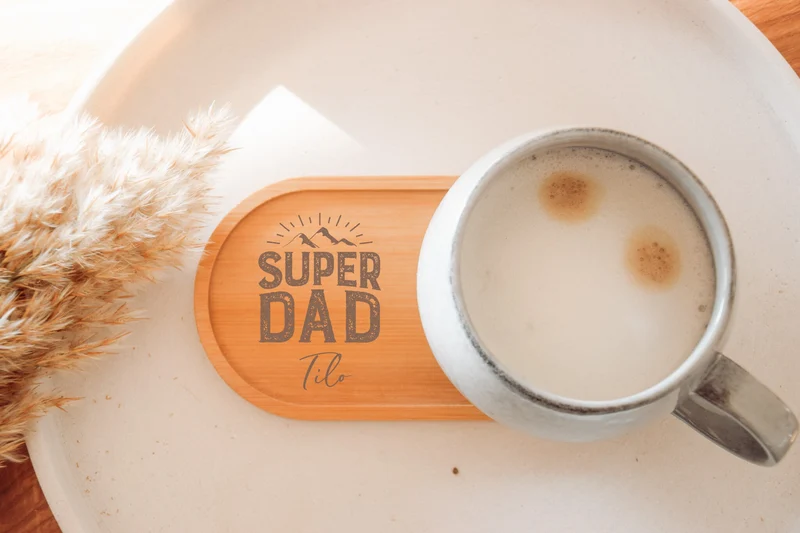 Personalisiertes Tablett - Geschenk Papa