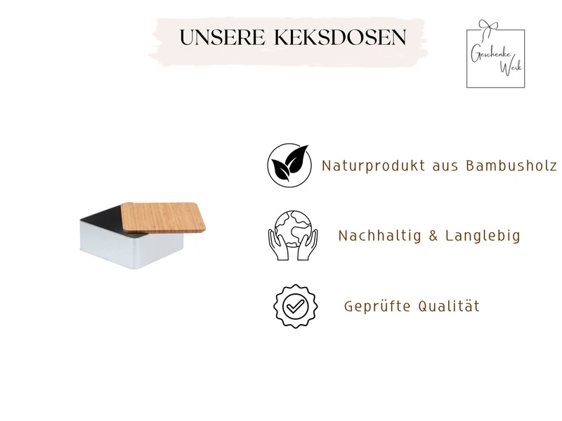 Keksdosen für Weihnachtsplätzchen mit Tannenbaum-Motiv