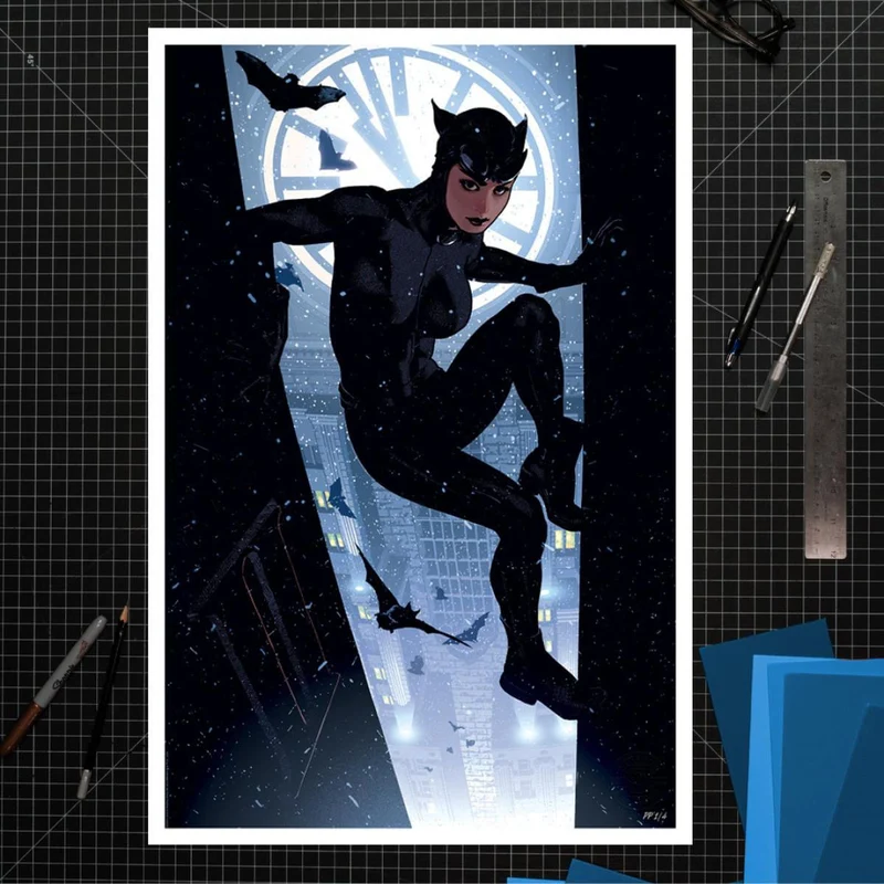 DC Comics Kunstdruck Catwoman 41 x 61 cm - ungerahmt