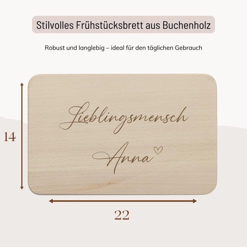 Frühstücksbrett - Lieblingsmensch