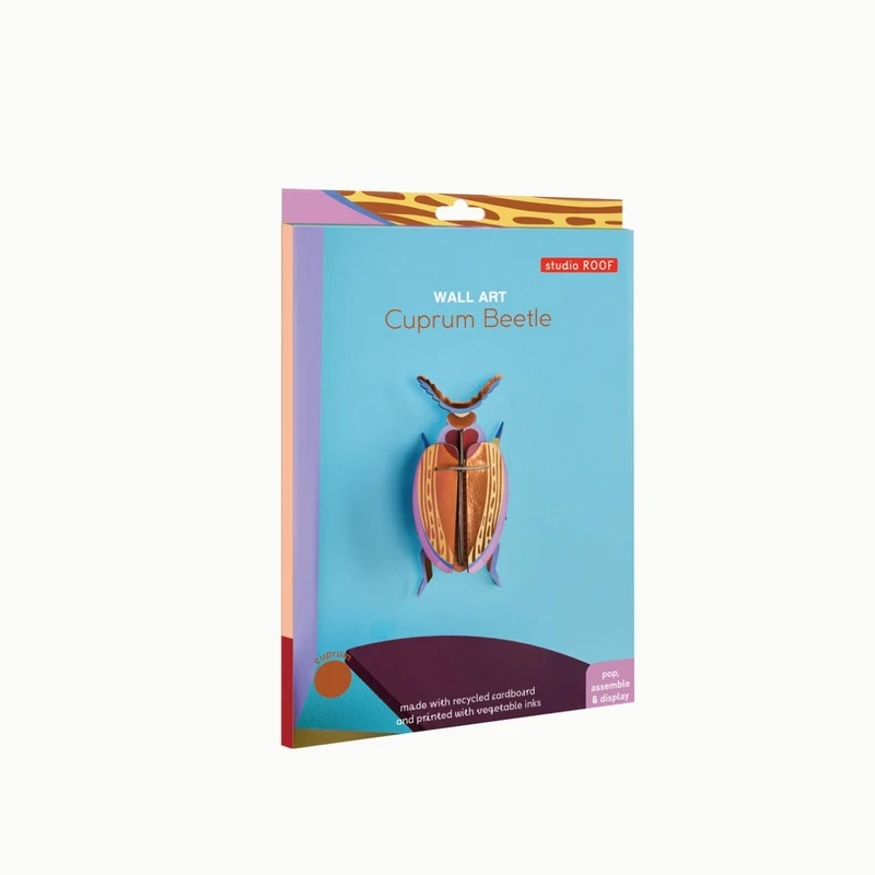 Wanddeko “Cuprum Beetle” | 3D Käfer Design | Studio Roof