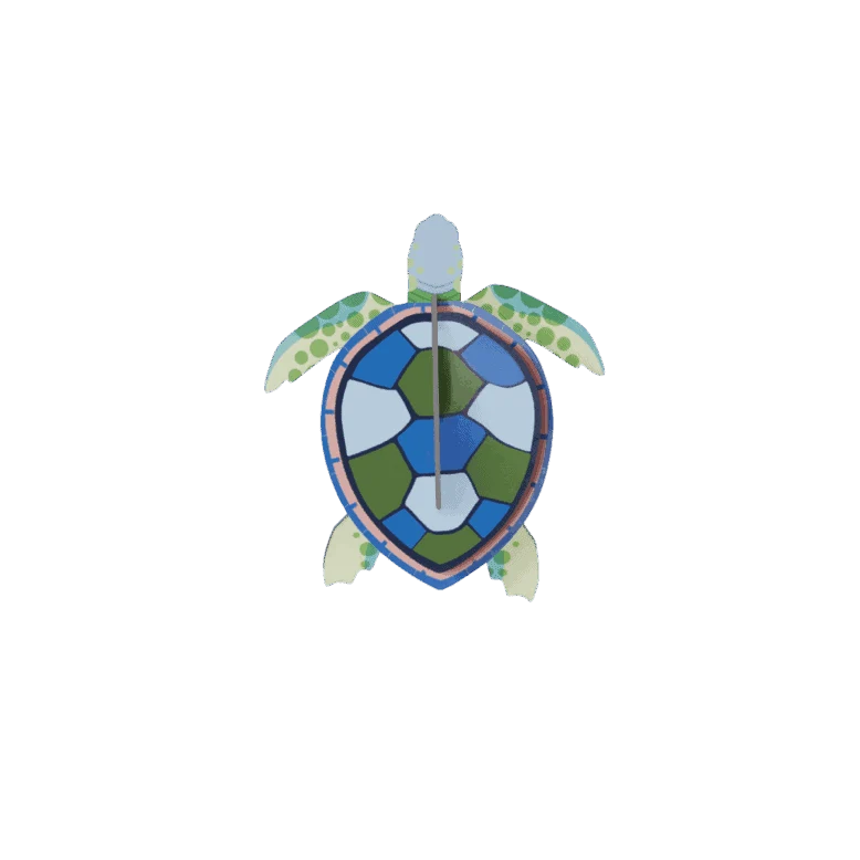 Wanddeko studio ROOF “Sea Turtle” | Schildkrötendeko aus Karton