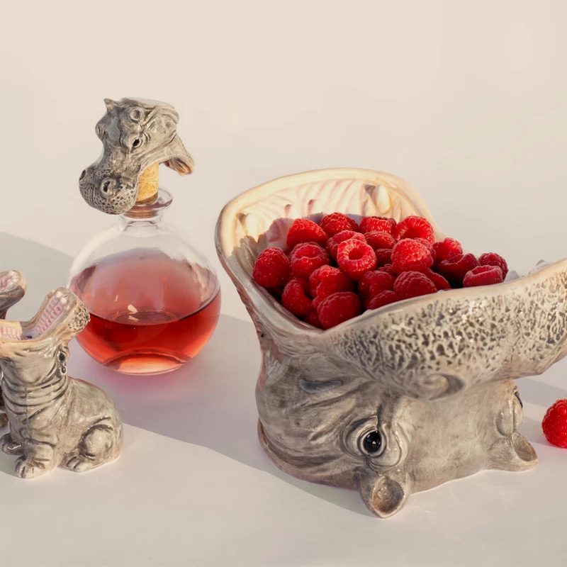 Schale "Hungry Hippo" | handbemalte Keramikschale